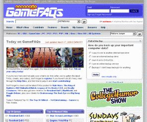 gamefaqs search|PC Cheats, Reviews, FAQs, Message Boards, and More.